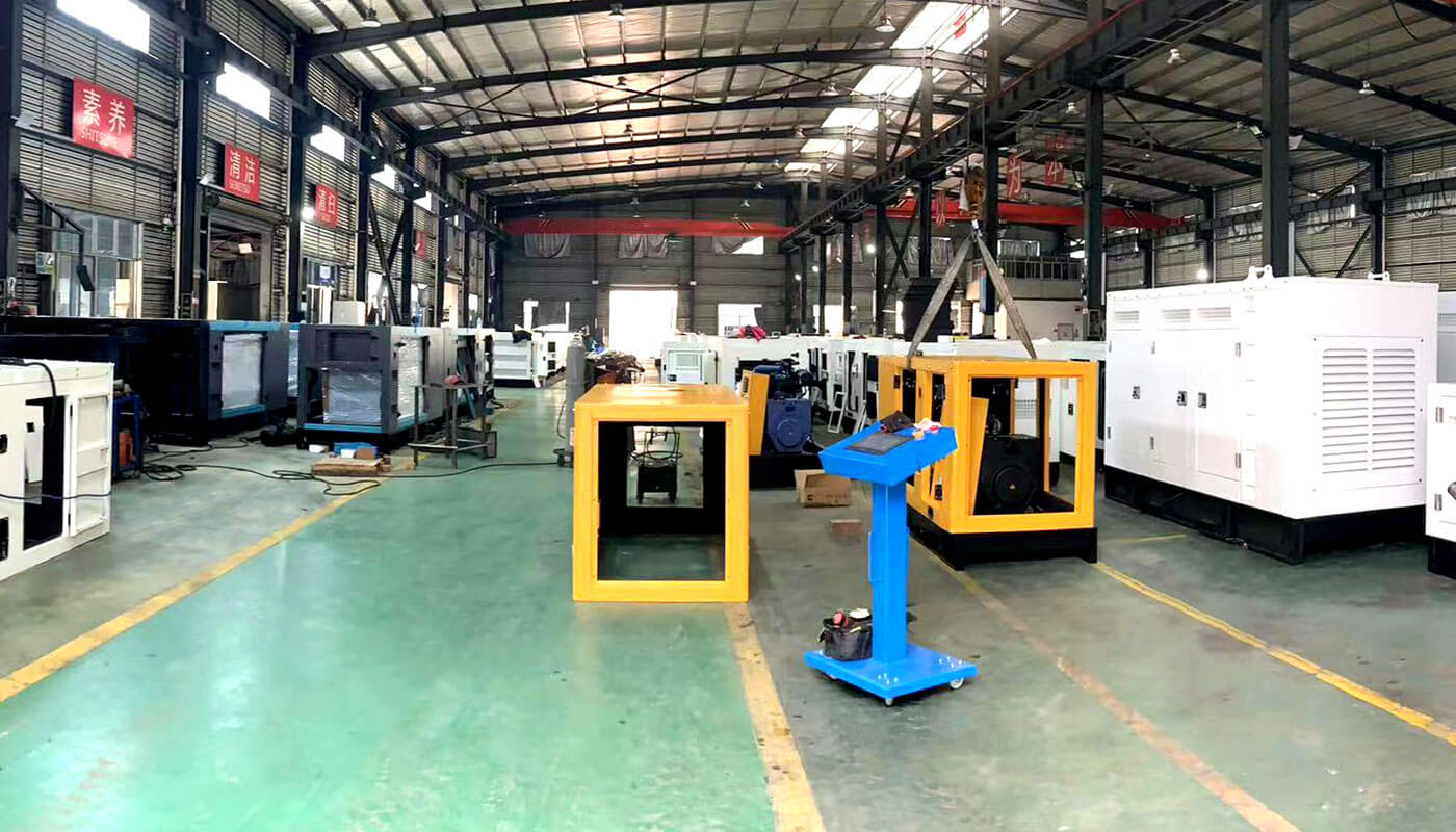 Custom diesel generator manufacturing workshop Elitech Power factory direct