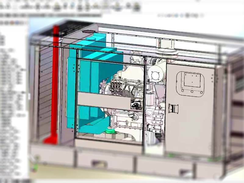 Custom diesel generator engineering design Elitech Power