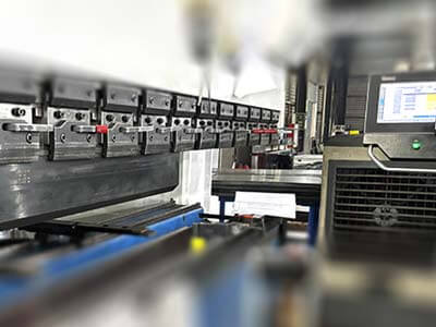 Robotic bending process for genset base frame