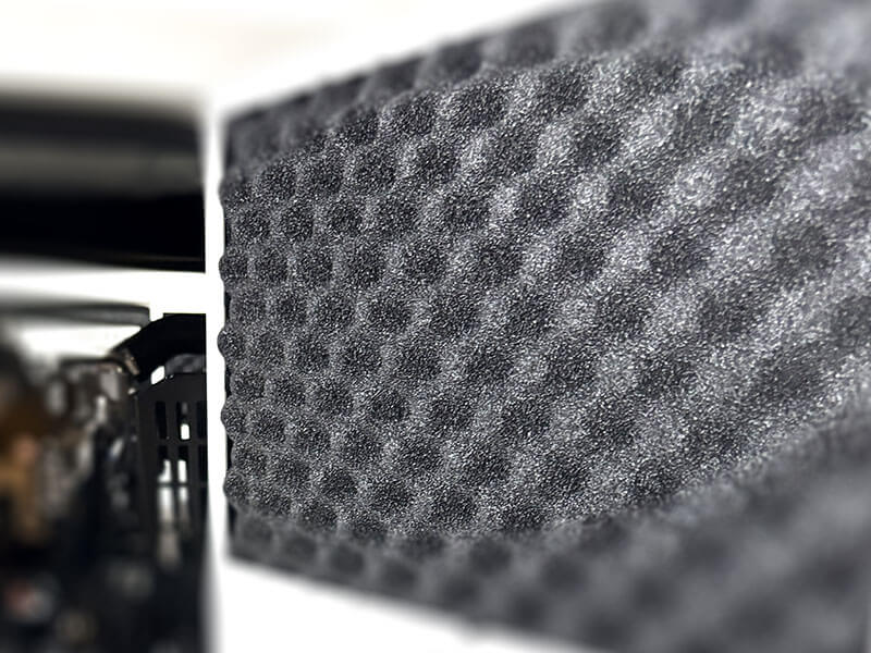 High-density fireproof acoustic sound-absorbing foam
